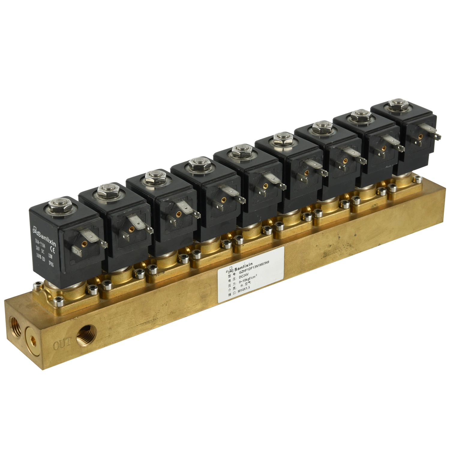 Manifold Type Series 2/2-Way Direct Acting Water Air Brass Solenoid Valve (SLE)