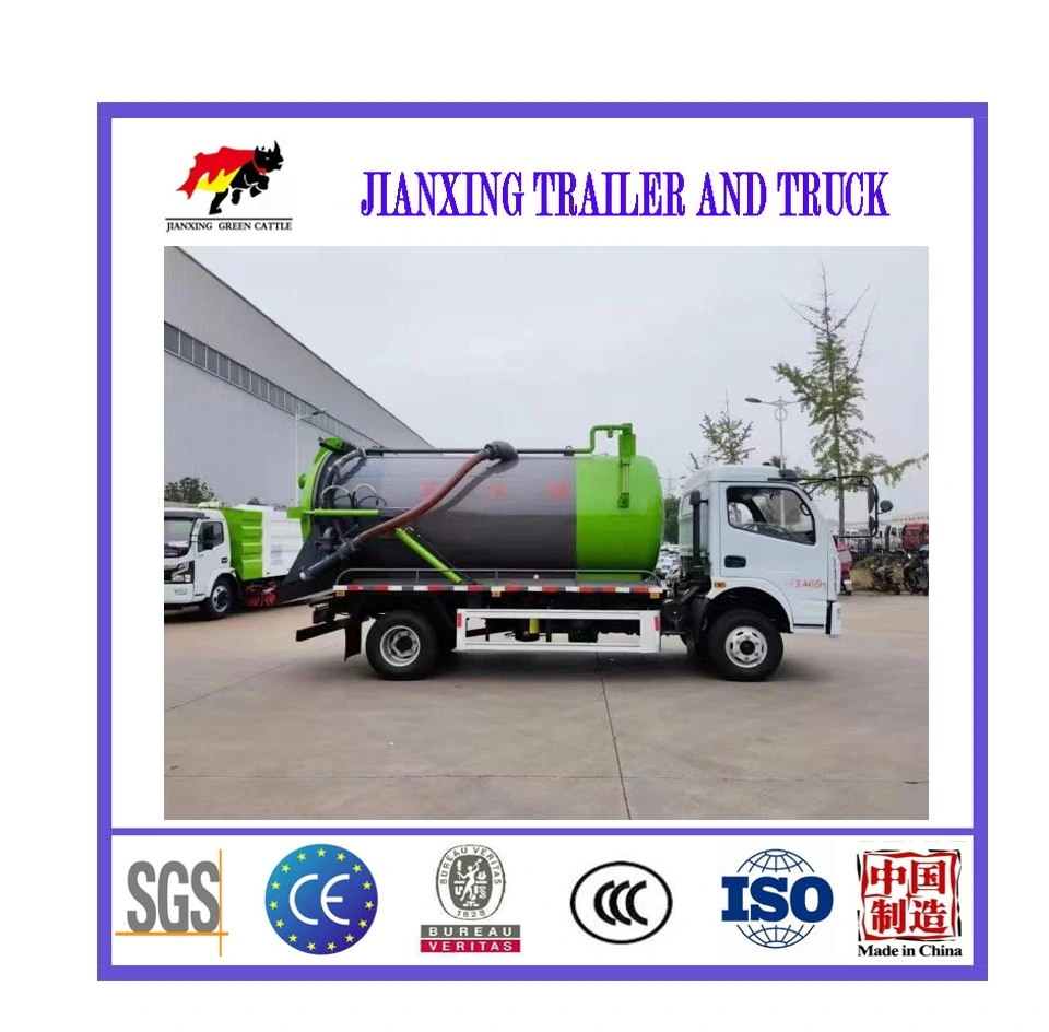 Chassis 5 6 7 8 Cbm Sewage Suction Vacuum Truck Fecal Truck