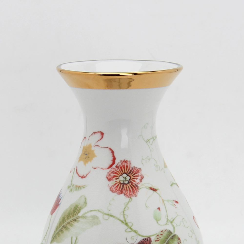 V106 Contemporary Porcelain Vase Flower Arrangement Wholesale/Supplier Rustic Vase Ceramic Table Flower Vase for Living Room