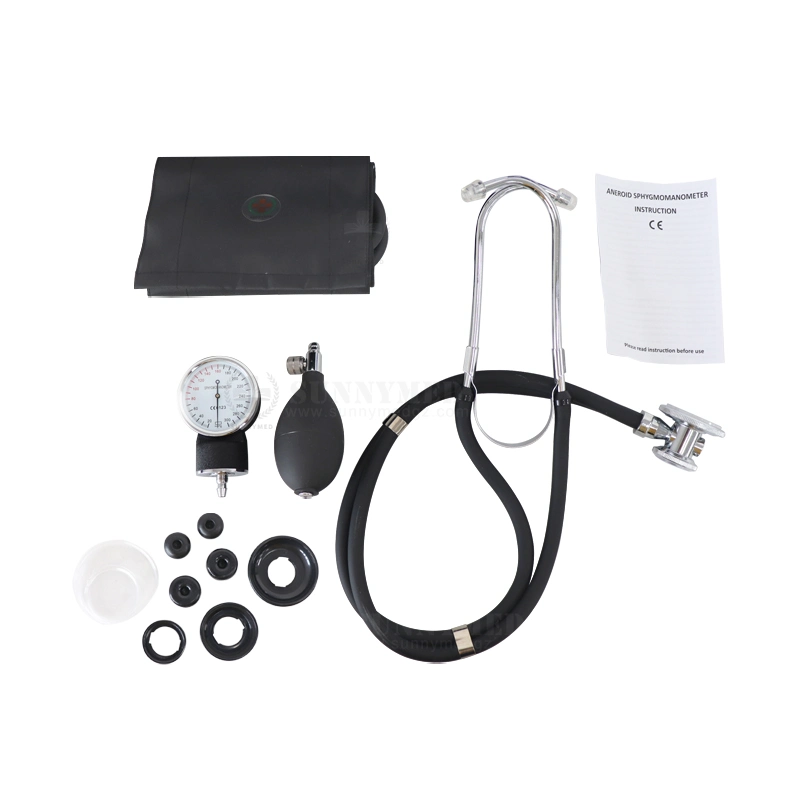 Sy-G018 Dual Head brazo Bp esfigmomanómetro aneroide Kit Fonendoscopio Rappaport Sprague