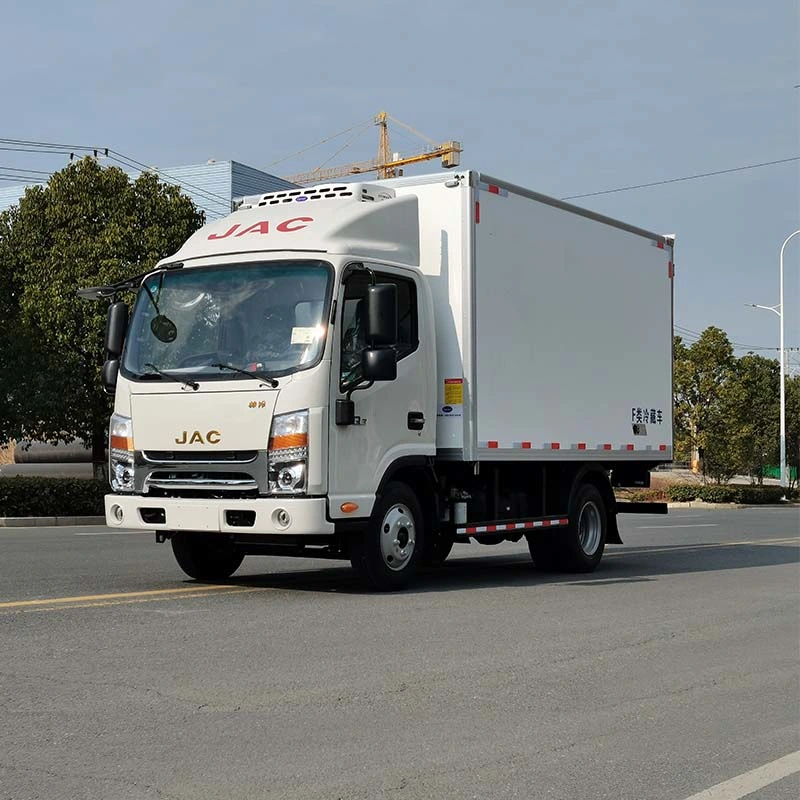 JAC réfrigérateur 4*2 Diesel congélateur boîte fruits de mer 5 tonnes réfrigéré Camion à vendre