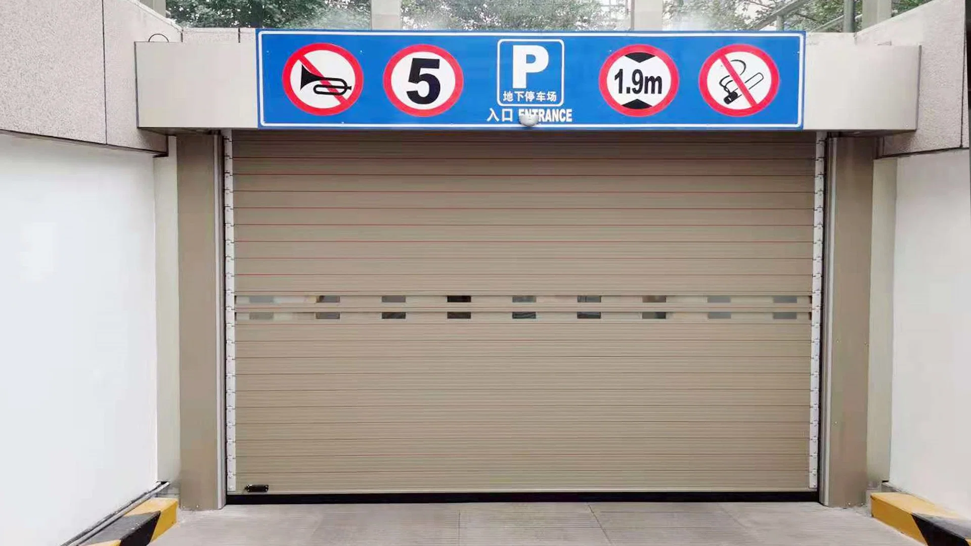 Remote Garage Aluminum Rolling Shutter Doors Garage Door with Glass Windows