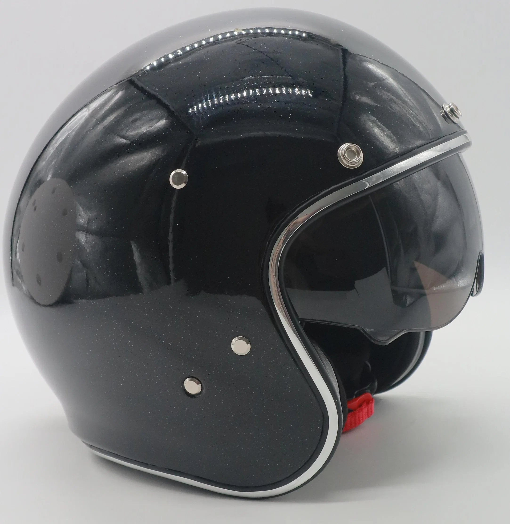 Cascos de rostro abierto Vintage para scooters, motocicletas, ebikes