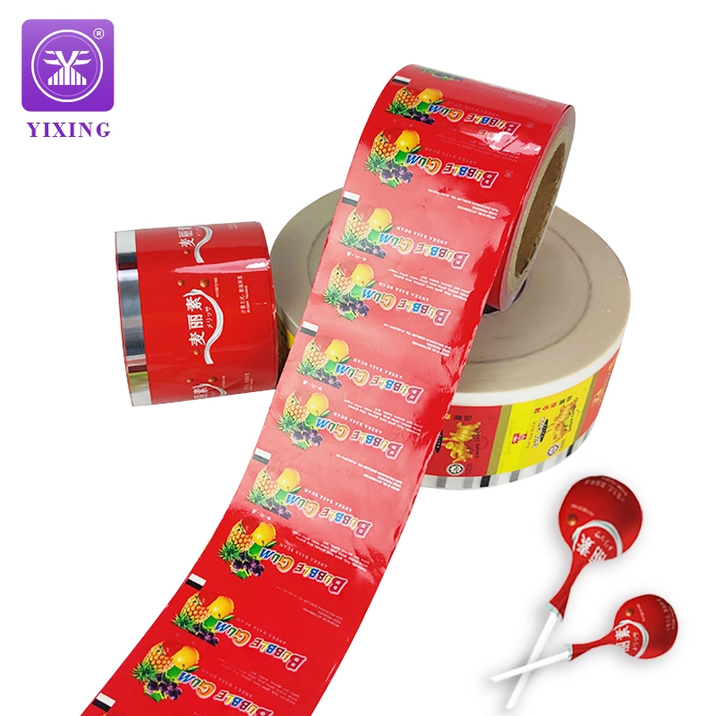 Aluminum Laminated VMPET BOPP Candy Sweets Lollipop Wrapping Twisted Plastic Packaging Film