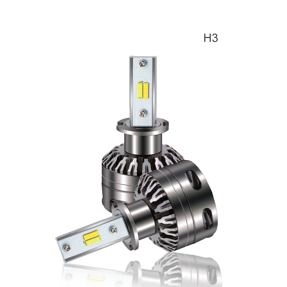 Auto Parts Car S5 LED Bulb Brightest 6000lm 9006 with White and Yellow Dual Color LED Headlight