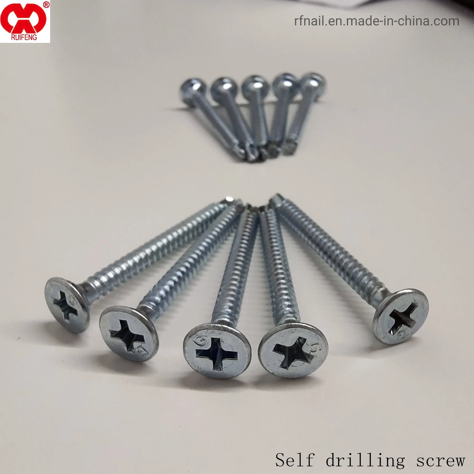 Ruifeng Brand Factory Supplier Competitive Price Steel Galvanized Drywall Screws Fine/ Self Drilling Screw.