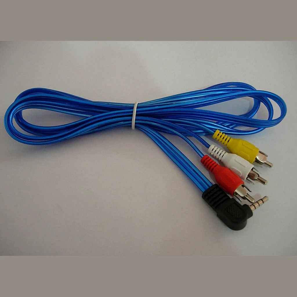 Audio Video Cable 3RCA Male to 3.5 4 Pole Plug