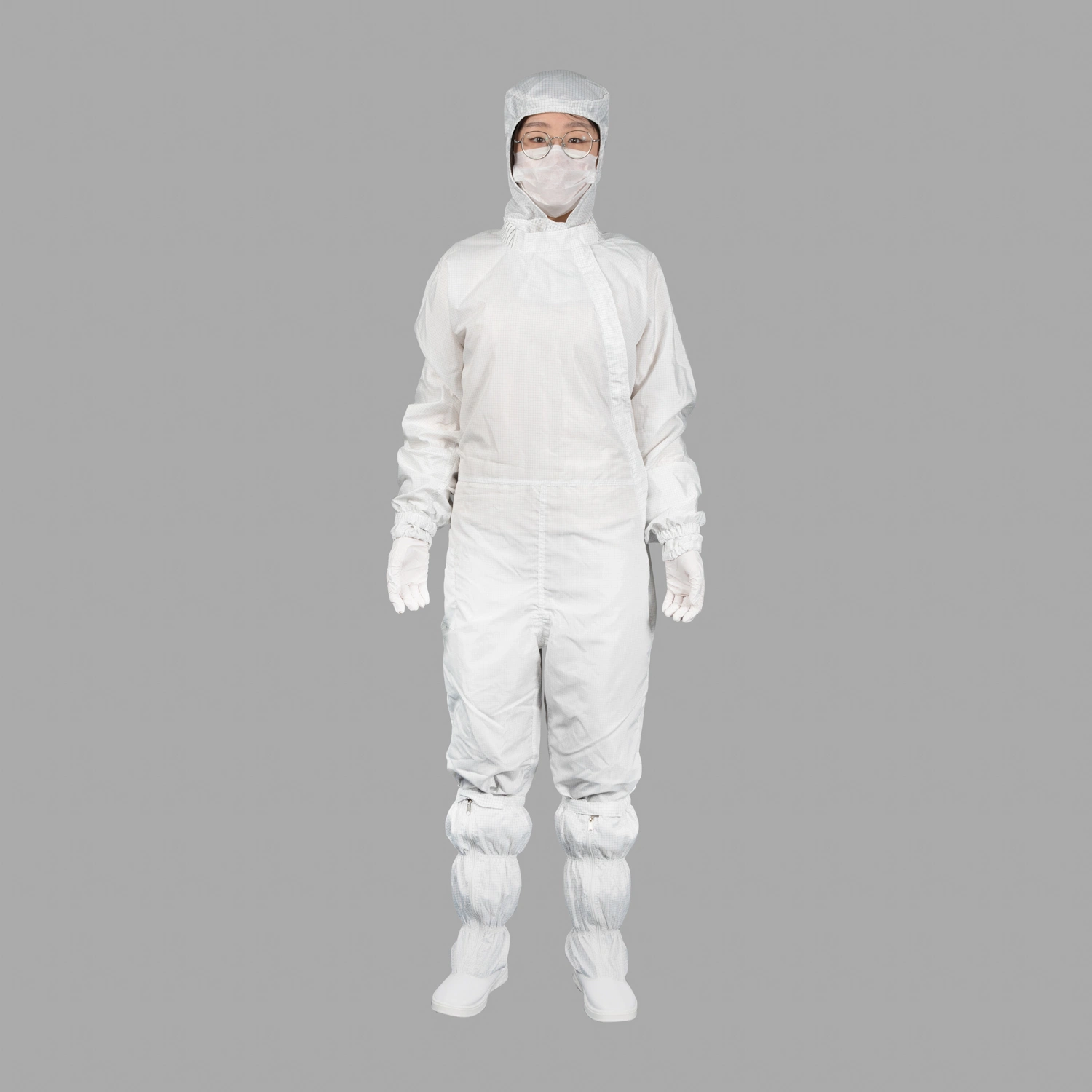 Cable-Stayed Hooded One-Piece Anti-Static Dust-Free Work Clothes