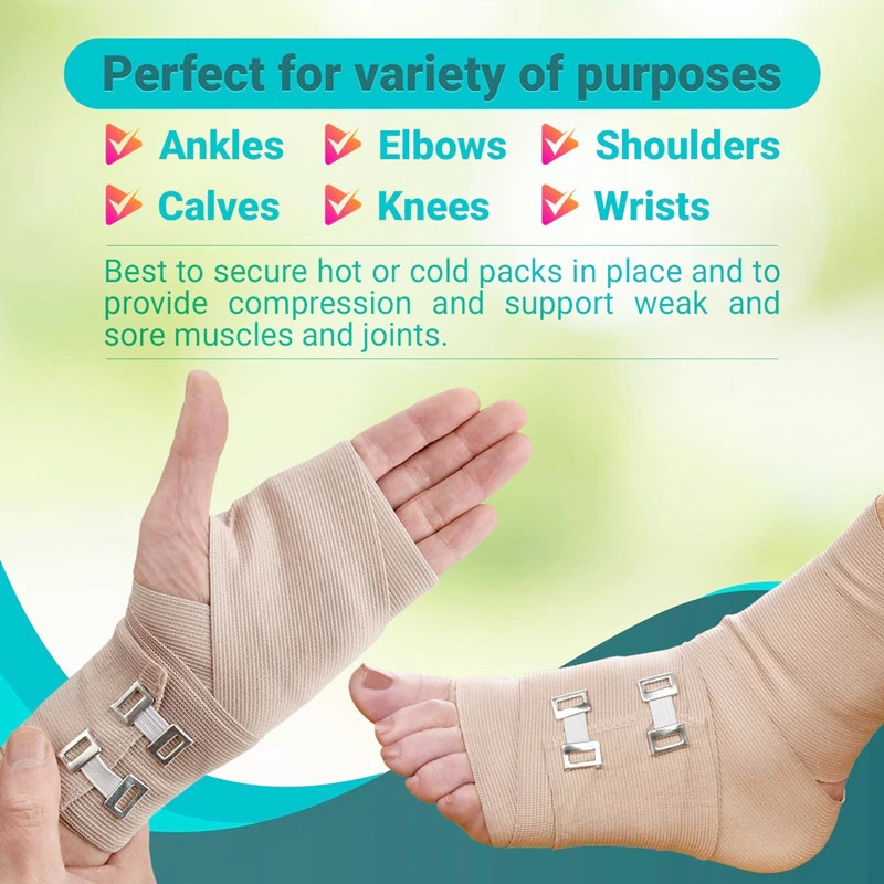 Medical Nature White Elastic Plain Spandex Bandage Approved of Factory Price