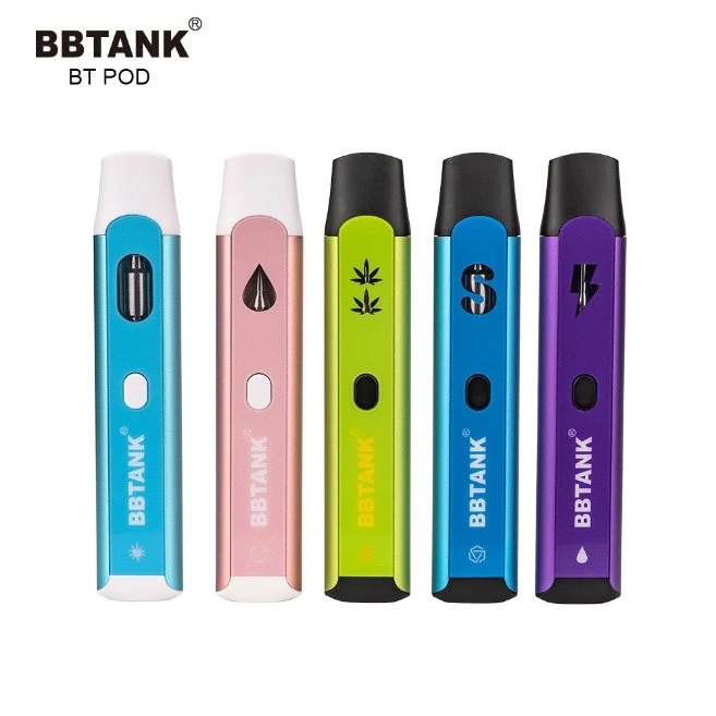 Bbtank Live Resin Vape Empty 2ml Hhc Disposable Pod for D8 Oil Rechargeable Thco Vape Disposable