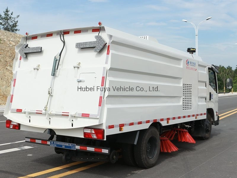 Máquina de limpeza para ruas JMC 5cbm de 5 m3 montada com varredor de ruas a vácuo