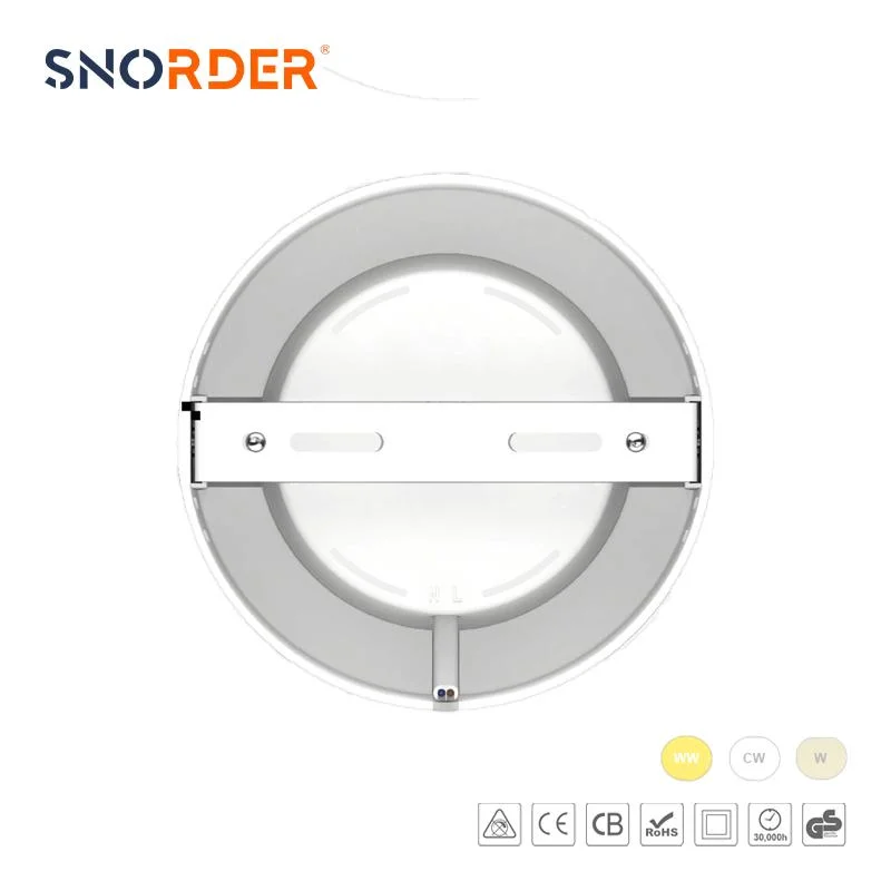 Montage en surface rond pour panneau lumineux LED 24 W pour utilisation en intérieur