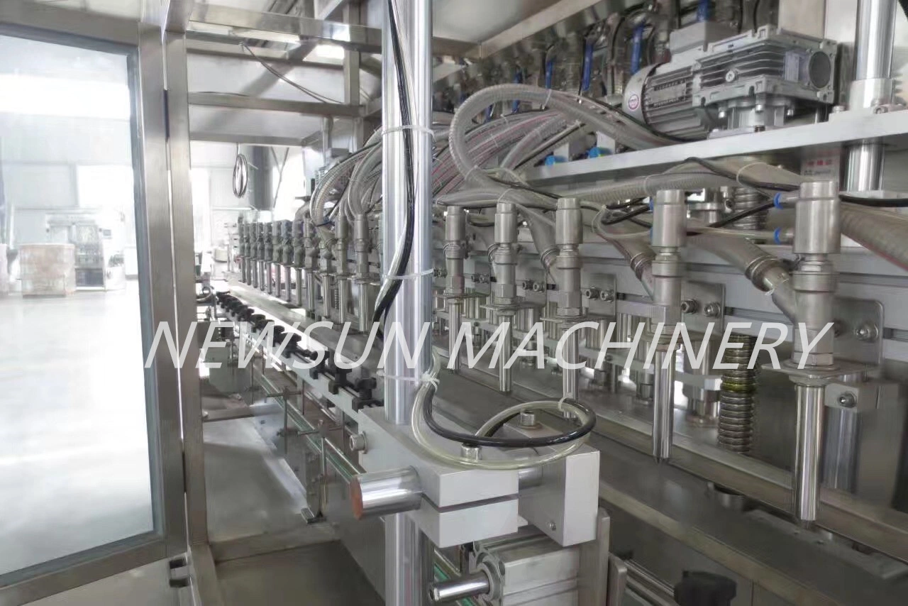 Vollautomatische Monoblock Serve Motor Rotary Typ Sojabohnen Erdnuss Olive Fisch Senf Öl Bottling Plant Flasche Abfüllmaschine Etikettiermaschine Preis