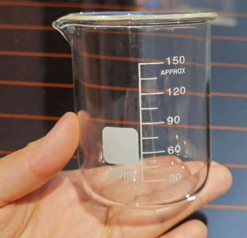 La medición de vaso de precipitados de vidrio de borosilicato