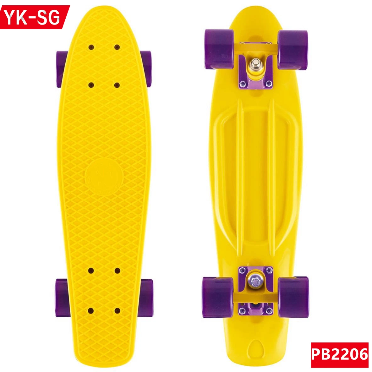 2022 New PP Plastic Skateboard 22 Inch Penny Board Toy for Kids