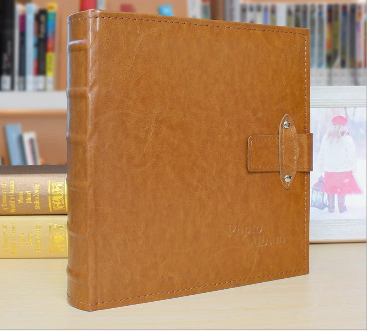 Luxury PU Leather Embossing Debossing Logo Photo Album for Family Memories Album