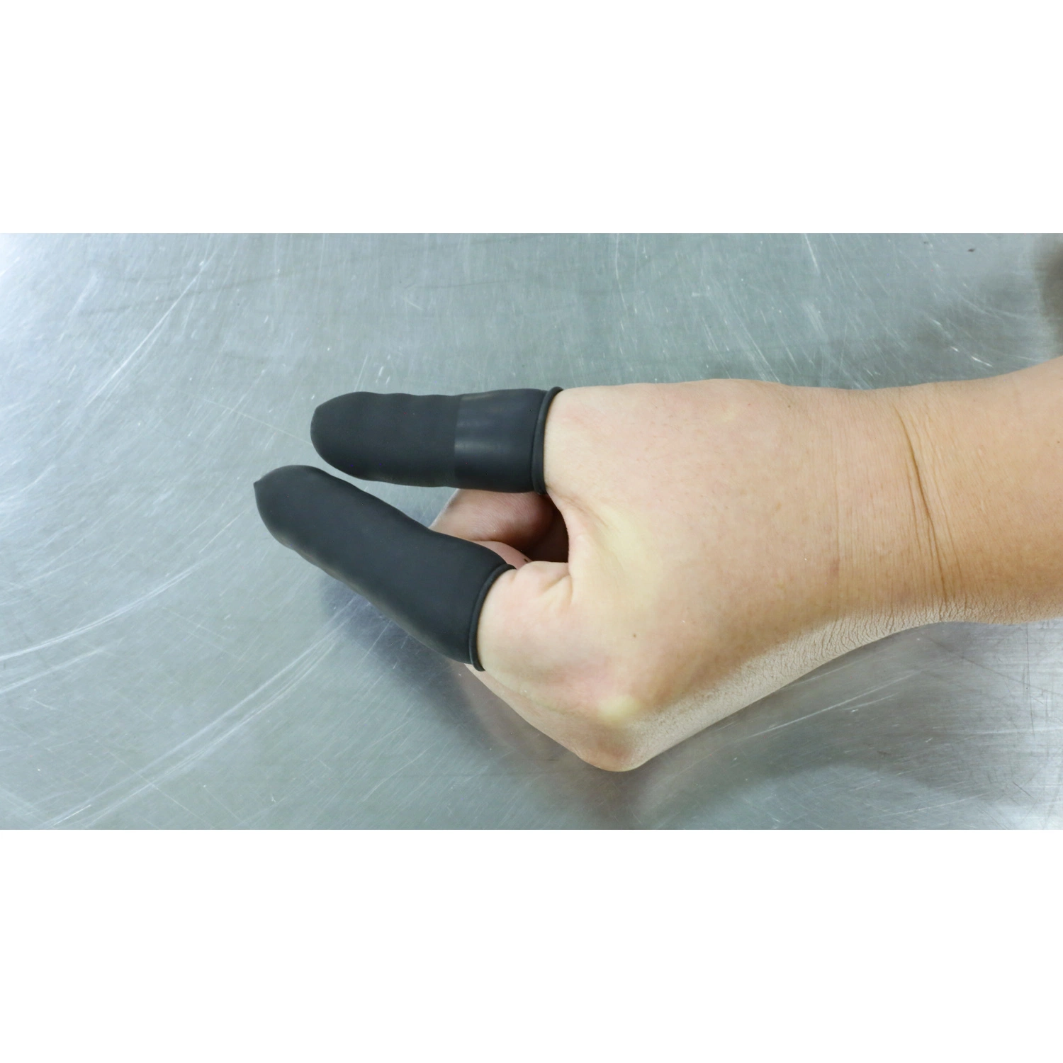 White Finger Cots in Custom Count Rubber Finger Stall Powder Waterproof