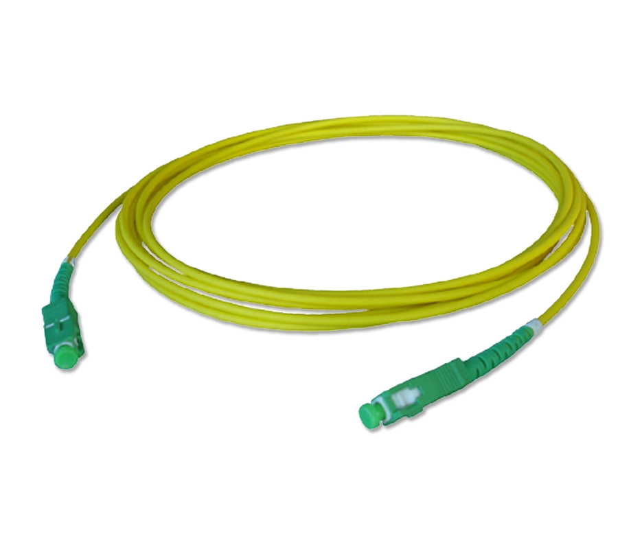 2.0mm 9 / 125 Single Mode Simplex Sm Sx PVC FTTH Sc APC-Sc APC Fiber Optic Patch Cord