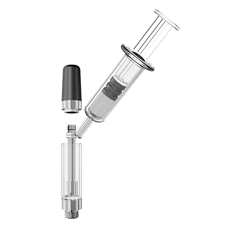 Rosca 510 Cartucho vacío de la bobina de cerámica Vape Atomizer concentrado de vidrio del depósito de la HHC