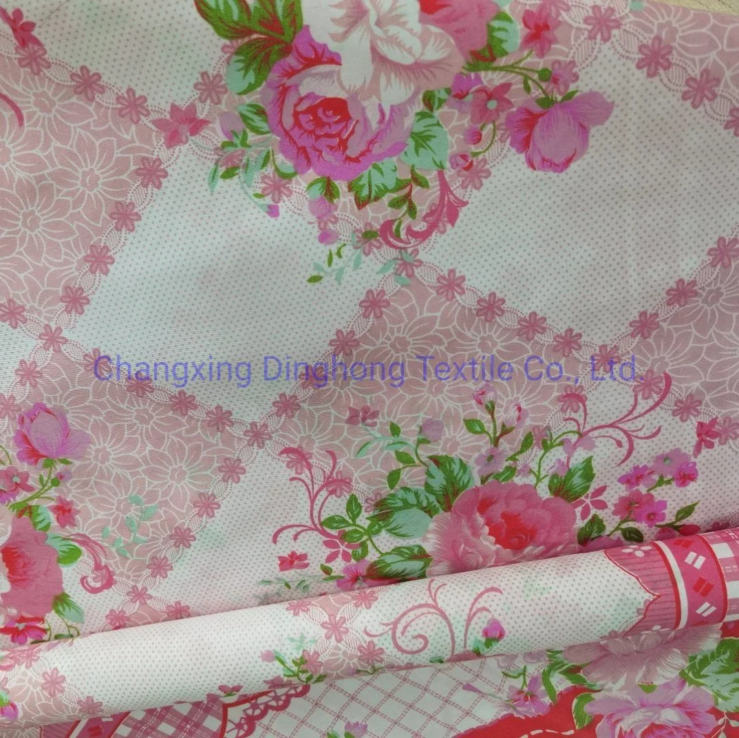 100% Polyester Fabric Printed Textile for Bed Sets