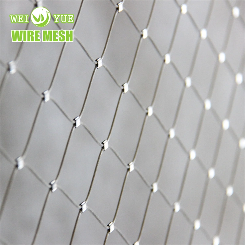 Stainless Steel Woven 304 316 Ultra Fine 1 2 4 5 10 Micron 304 316flexible Stainless Steel Cable Netting Impact Resistant Bridge Protection Mesh