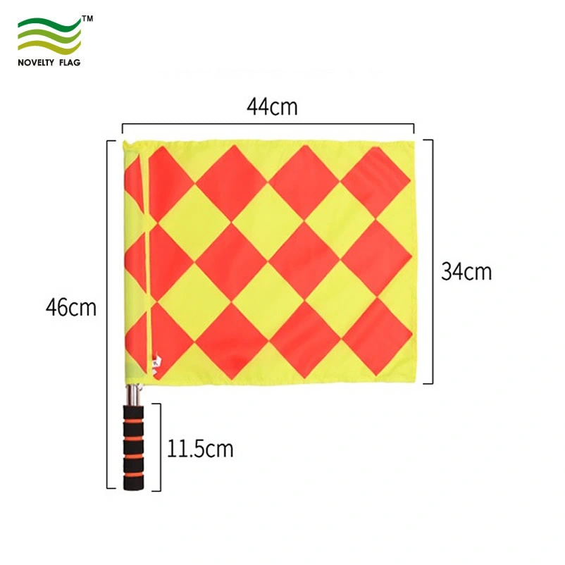 Rendimiento de alta calidad/alto costo de árbitro de la mano de fútbol Polyster Linesman Bandera La bandera (M-NF10F02019)