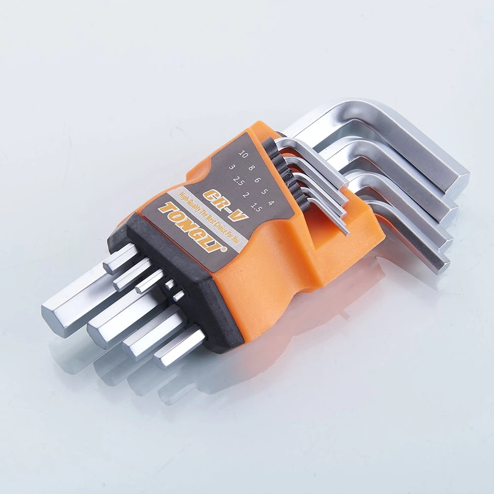 9PCS 1.5-10 T10-T50 Hex Key Allen Key Set with Plastic Holder Packing