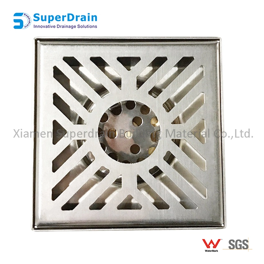 High quality/High cost performance  Grate Hair Strainer Square Drainer Shower Trap Waste