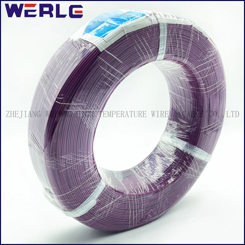 UL 1007 28AWG PVC Purple Insulated Tinned Copper Electrical Electronic Electric Fiber Optic Cable