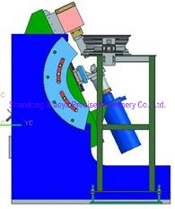 La soupape de perforation Appuyez sur la machine pour la jante de roue en acier du chariot de ligne de production