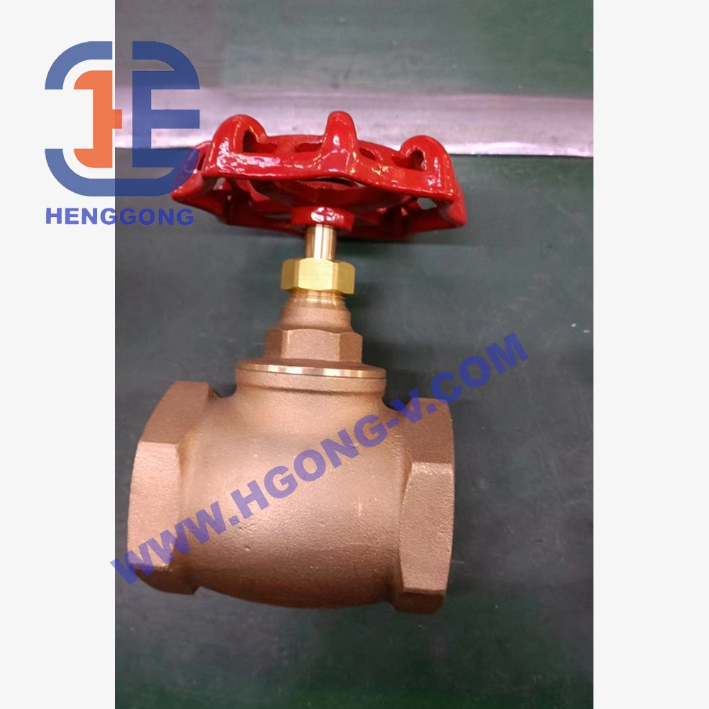 API/DIN Brass/ Aluminum Bronze/Copper Material Stem Flanged NPT Threaded Globe Valve