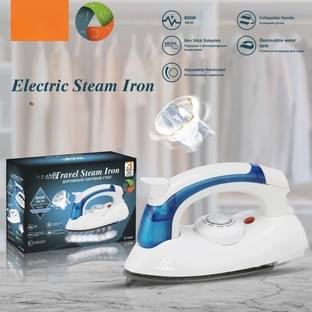 Existing Goods Mini Iron Non-Stick Sole Plate Dry Ironing Handheld Steamer