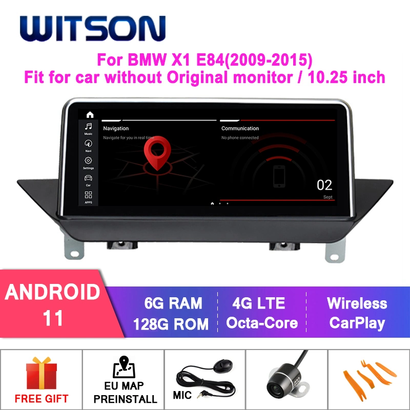 Witson Android el 11 de la gran pantalla multimedia de coche para el BMW X1 E84 Cic Nbt Evo el sistema de radio del vehículo 6+128WiFi g