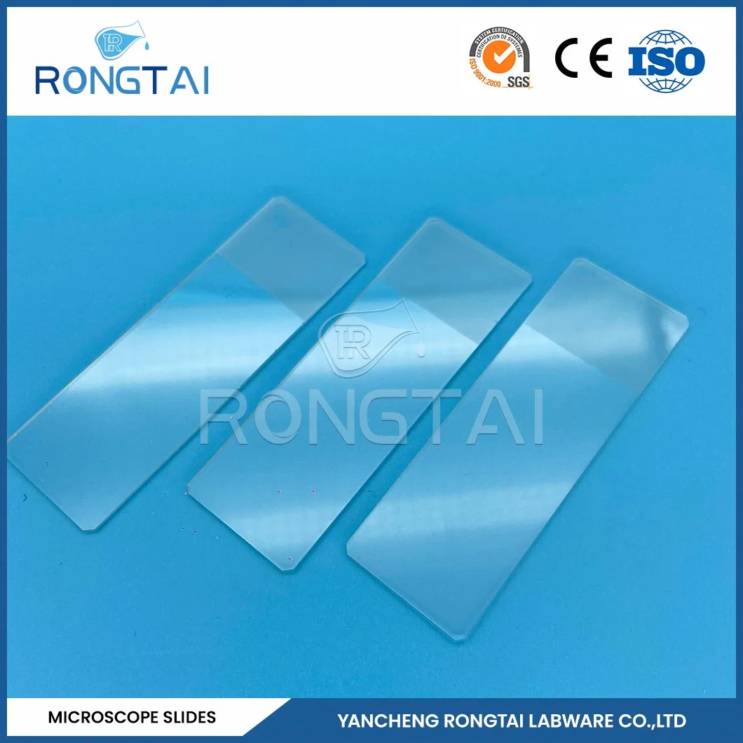 Rongtai Laboratory Microscope Slide Wholesale/Supplierr Biology Microscope Slides China 7101 7102 7105 7107 7109 Medical Pathology Glass Slides