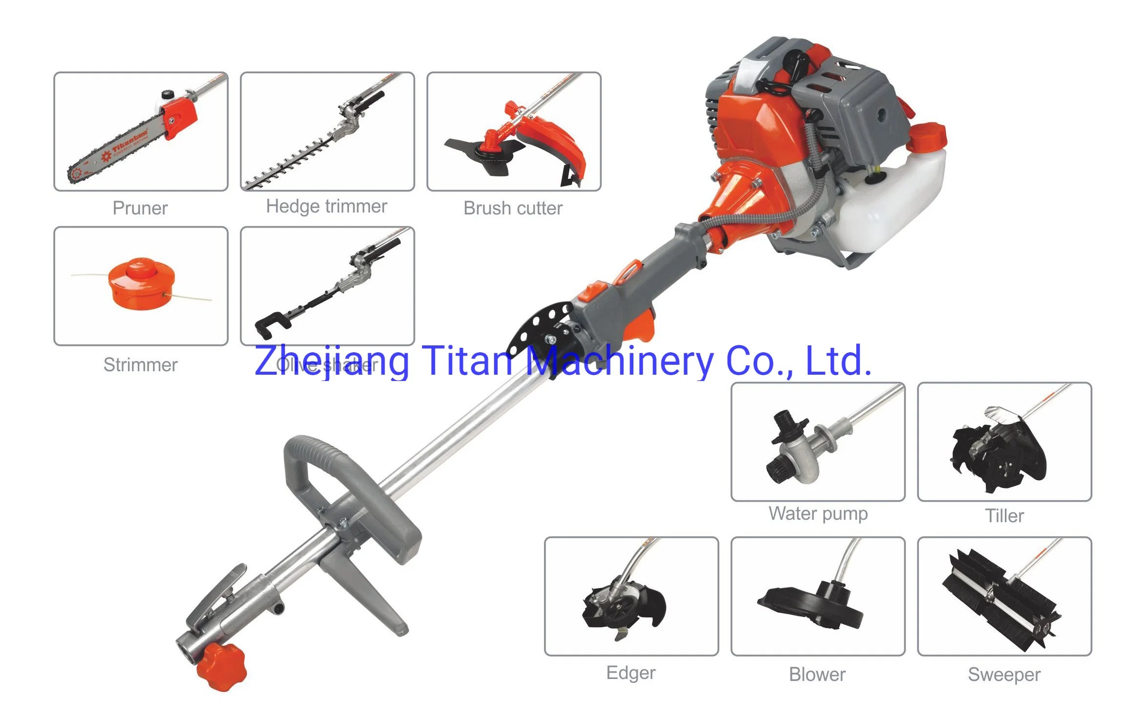 52cc 2 Takt 4 in 1 Gasoline Garden Multi-Tools