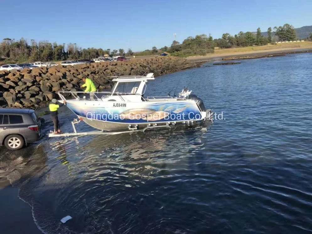 25ft Outboat la mitad de aluminio y de estilo Cabaña 8 personas de yates de lujo