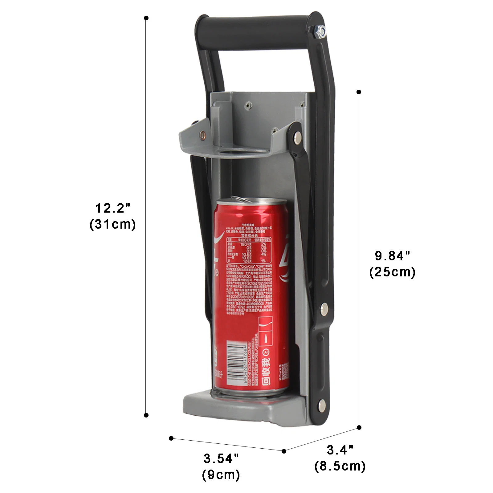 Can Crusher for Recycling Wand für Aluminium Can Crusher, Soda Can Smasher, Recycling kann montiert