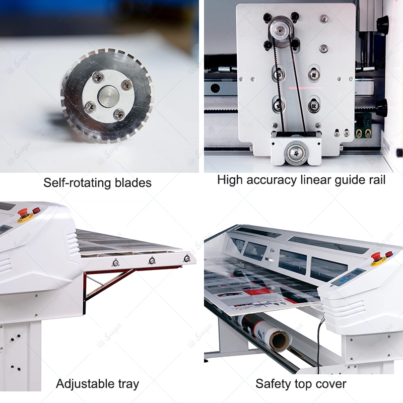 X Cutter Trimmer Automatic Rolling Red Light Positioning High-Speed Rotary Tool Advertising Plate Cutting Machine.