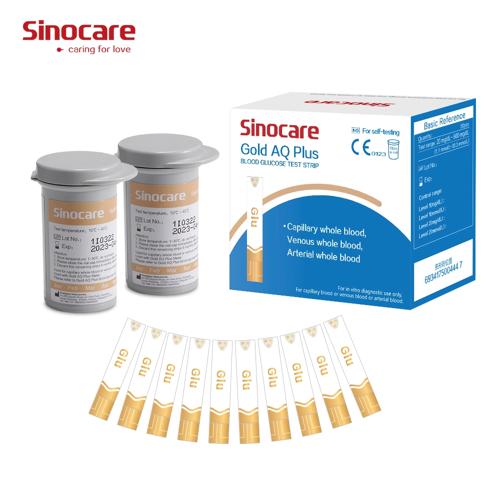 Sinocare OEM Service Wholesale/Supplier Diabetic Test Strips Blood Glucose Meter Blood Glucos Strip