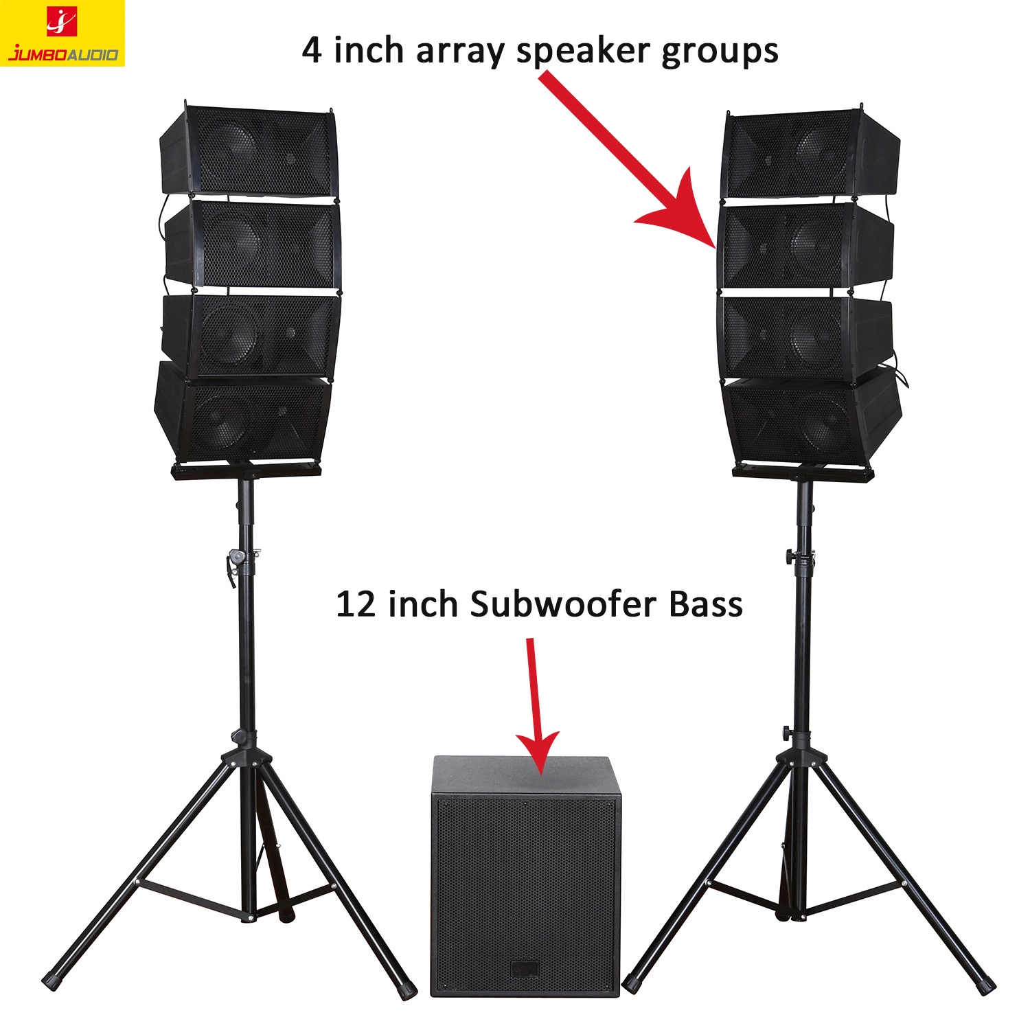 Line Array Super Subwoofer Bluetooth PRO Audio Stereo Speakers 12inch