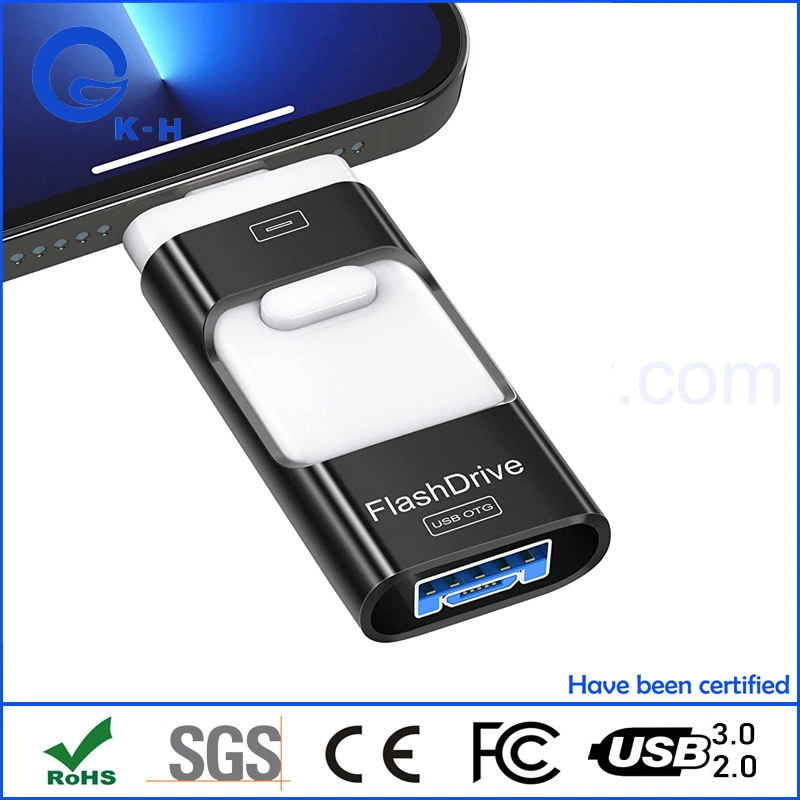 Unidade Flash USB 3.0 OTG para iPhone 256 GB 512 GB