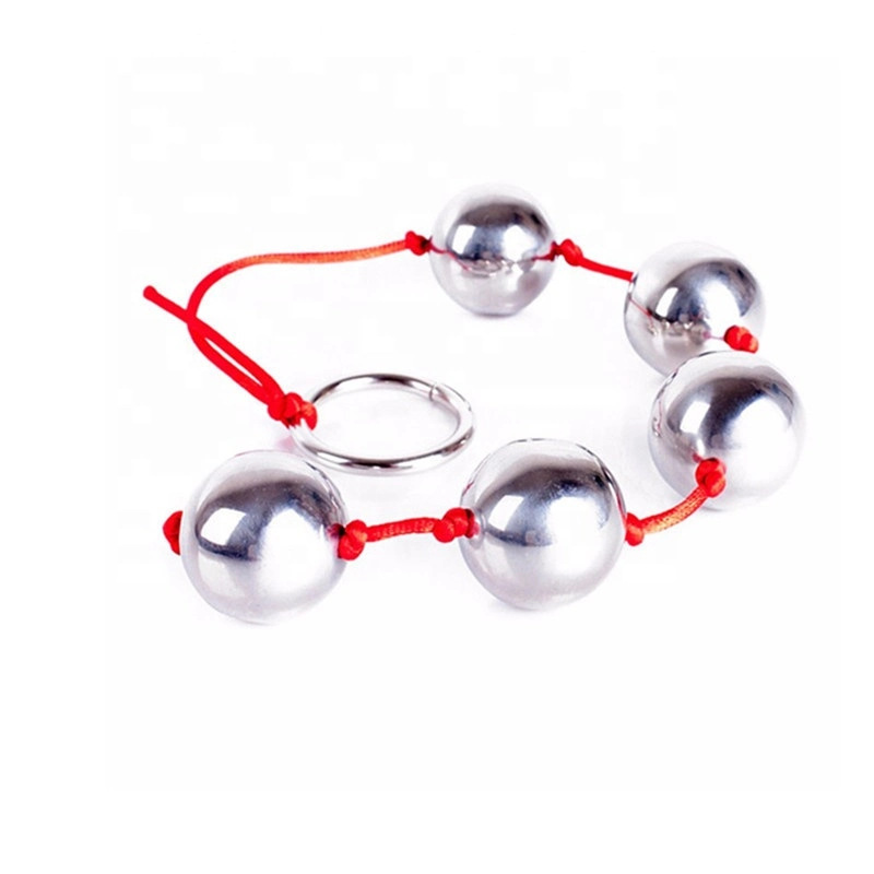 Sex Toy Manufacturers 5 Balls Anal Beads, Metal Anal Plug Butt Plug Adult Products Sexy