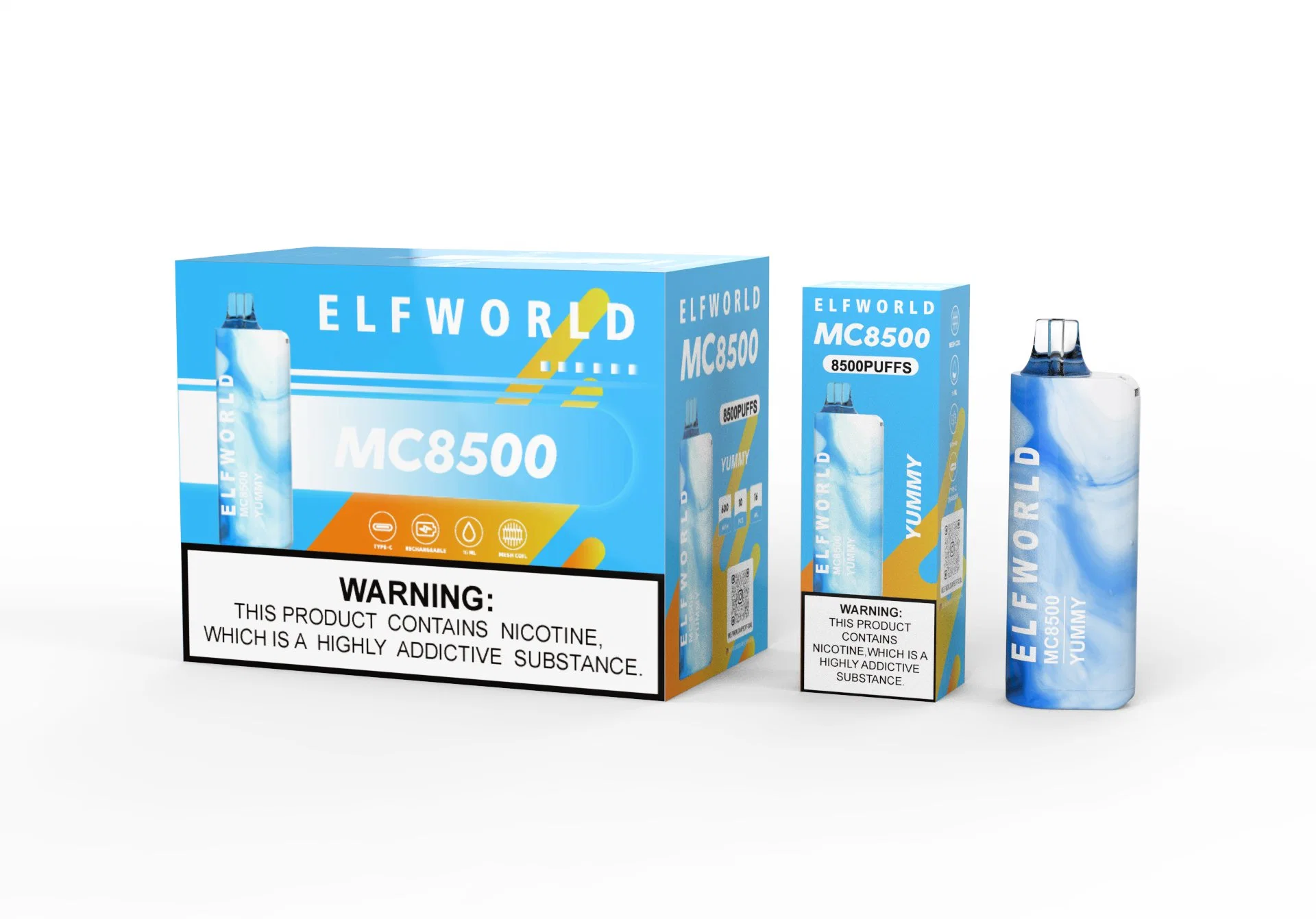 Elfworld Mc 8500 Puffs Prefilled Pod Starter Kit