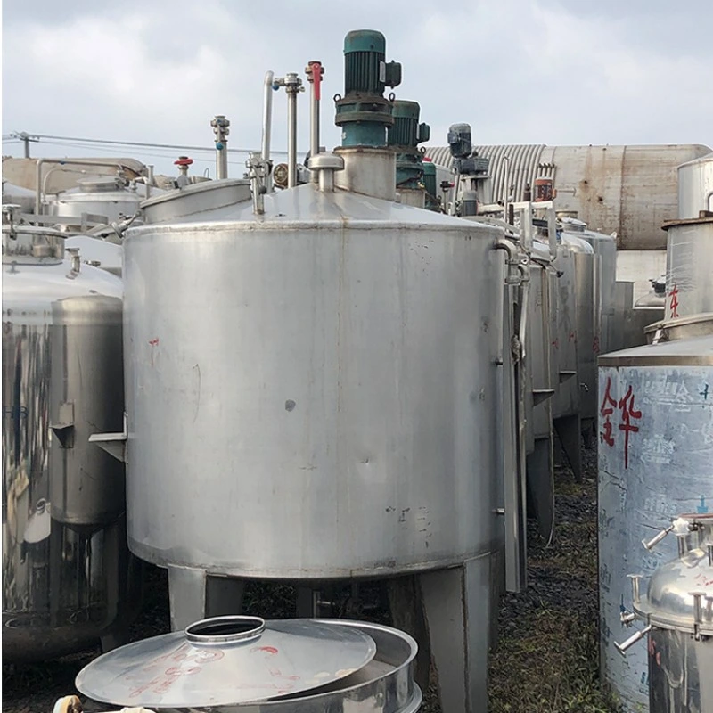 Various Models of Second-Hand Storage Tanks, Chemical, Food, Beverage, Glass Fiber Reinforced Plastic, Stainless Steel Buried Tanks