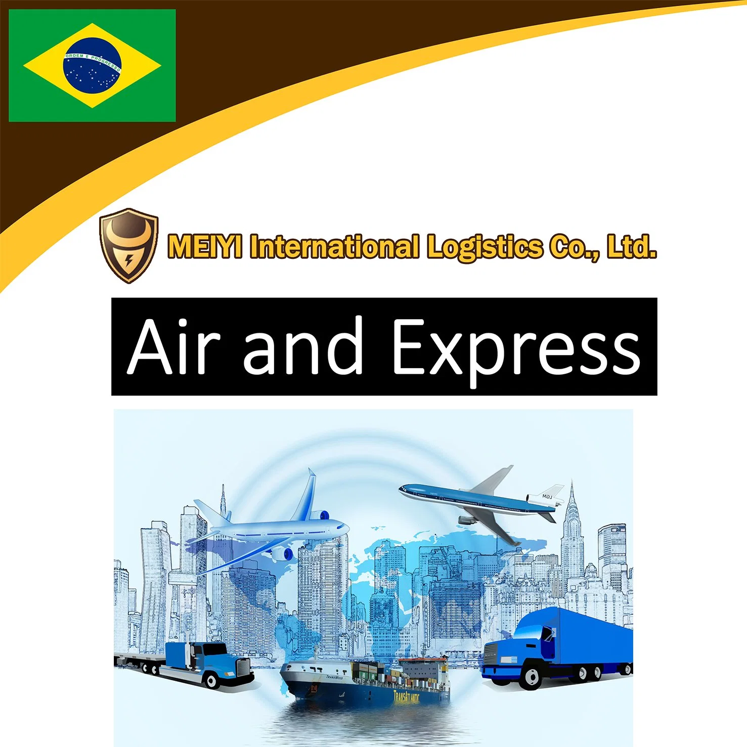 El servicio de envío Gastos de envío del transportista a Brasil expreso internacional Air Freight shipping logistics mercancías agente transitario