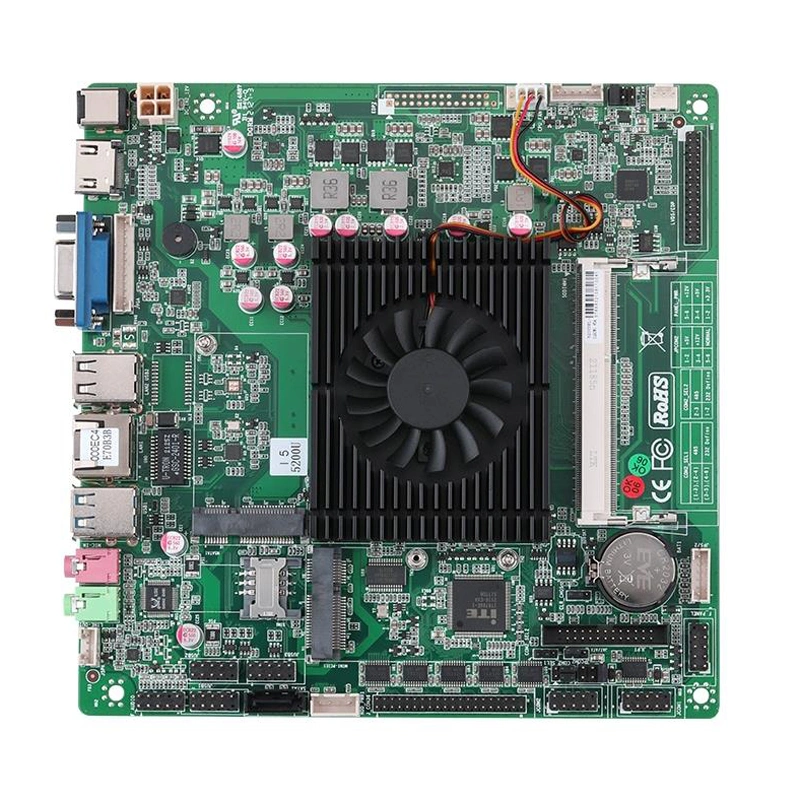 Itzr Industrial Motherboard 5th Gen I5-5200u DDR3 Mini Computer Itx Mainboard 2 COM Factory ODM