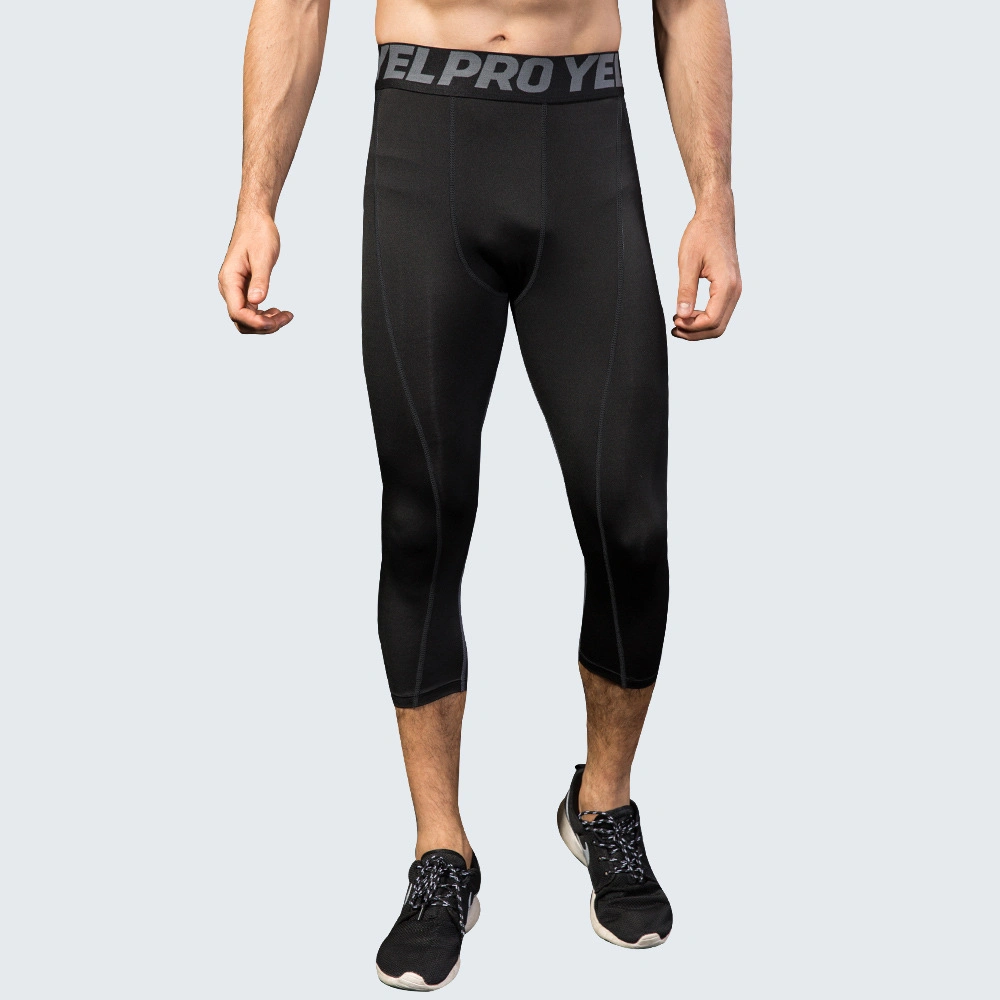 Pantalones deportivos elásticos transpirables de secado rápido para hombre con leggings de entrenamiento PRO Fitness