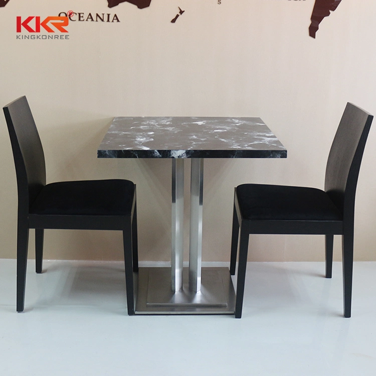 Modern Artificial Stone Square Dining Table Sets