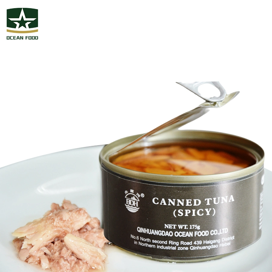 Supplier OEM Military Quality Delicious Spicy Cans Canned Tuna