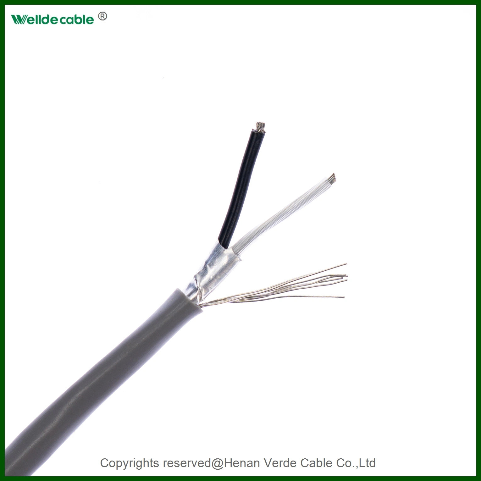 AWG18 AWG22 Cable de par trenzado apantallado de Control de señal de cable de cobre de altavoz